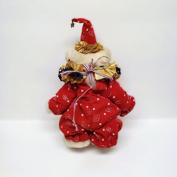 Bonita Bear JJ The Clown Limited Edition /5000 Applause Wooden Plush 7.5" - Picture 5 of 6